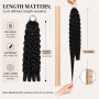 Burmese Curly Miracle Knots Crochet Human Hair 16 Inch 60g Invisible Knots Pre Separated Feather Crochet Human Hair Extensions f