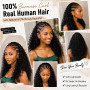 Burmese Curly Miracle Knots Crochet Human Hair 16 Inch 60g Invisible Knots Pre Separated Feather Crochet Human Hair Extensions f
