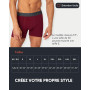 FM London Lot de 7 Boxers Respirants Homme sans Étiquette, Extensibles