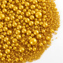 Perles Dorées 130 g - Décorations Alimentaires Pâtisserie - Décors Sucrés Comestibles - Boules Sprinkles - Pour Desserts, Gâteau