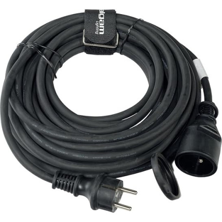 ALGAM LIGHTING Rallonge Cable Secteur IP44 - Prise CE 3x 1,5 mm² - 10m - Caoutchouc
