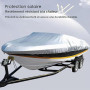 Bâche De Bateau pour Remorque,Très Résistante 210D,Housse De Bateau Imperméable,3 Couches Anti-UV,pour Yacht,Bateau De Pêche,Tri