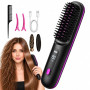 Brosse lissante sans fil,ion négatif chauffante,Créez Coiffure Raffinée | 5600mAh 3RéGlages De TempéRature160-200°,Créez Coiffan