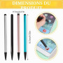 CULEO Stylets pour téléphones portables,Stylet pour écran tactile, 4 stylets pour tablette, stylet pour écran tactile, courammen