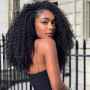 Tissage Naturel Cheveux Humain Afro Kinky Curly Human Hair 18 18 18 Pouces | Tissage Bouclé Naturel 4B 4C Meche Bresilienne Vier