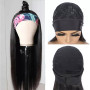 Perruque Bandeau Cheveux Humain Bresilienne Lisse Tissage Naturel Straight Headband Wigs Perruques Pour Les Femmes Noires Sans C