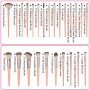 LOPHE Pinceaux Maquillage 51 Pièces, Set Professionnel Complet, Rose | Avec Éponges, Houppettes et Outils Nettoyage, Trousse Ran