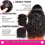 Tissage Cheveux Humains 16 18 20 Pouces 12A Water Wave Bundles Human Hair Cheveux Brésiliens Vierges 100% Non Traités Curly Bund