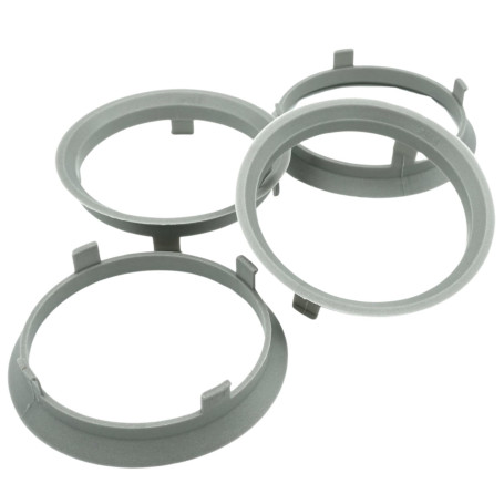 Felgenfactory - 4 Anneaux de centrage 70,1 x 66,6 mm - Gris - Compatible avec voitures particulières