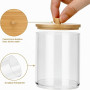 Miiepls Lot de 4 supports de maquillage en acrylique transparent | pour boules de coto, pour les Cotons-tiges et Démaquillants, 