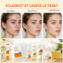 Kurkuma Set de Soins de la Peau pour le Visage, Ensemble de Cadeau de Soins pour la Peau pour Femmes