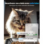 oneisall 5L Distributeur Croquettes Chat Automatique WiFi, 2 Bols INOX | 5G/2.4G WiFi Distributeur Automatique de Nourriture pou