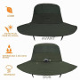 ehsbuy Chapeaux De Pêche pour Hommes Et Femmes Chapeau Randonnée Homme avec Couvre-Visage à Large Bord Chapeau De Soleil De Plag