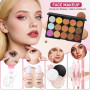 Coffret Maquillage Femme, Kit Maquillage Professionnel Complet, Kit de Cadeau Tout-en-un avec Ombres à Paupières Fond de Teint C