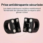 Pince Cheveux Magnétique – Lot 4 Couleurs Anti-Dérapant | 4 pinces cheveux magnétiques 2 en 1 flaches anti-dérapantes, sans trac