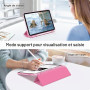 FINTIE Coque Pailletée pour iPad A16 11e Génération 11"/iPad 10e Gén 10.9" | Étui Scintillant avec Porte-Stylet, Housse Transpar