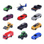 Majorette - Set de 12 Pièces - Collection Ride Now - Echelle 1/64ème - Véhicules en Métal - Roues Libres - 3 Modèles Assortis - 