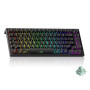 AKKO TAC75 HE Clavier Gaming 75% Rapid Trigger Switch Magnétique Filaire | Touches PBT Noires, Switch Magnétique Hall Effect, Ta
