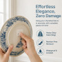 36 Pcs Accroche Tableau Adhesif, avec Triangle en Métal, 3 Tailles, Blanc | Accroche Tableau Sans Percer, Accroche Tableau Adhes