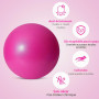 TRIXES Balle Pilates Souple 25cm – PVC Mousse Yoga Rose | Parfait pour exercice, yoga, pilates, stabilité du centre, thérapie ph