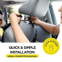 Protege Siege Voiture, 2 Pièces, mit 2 Netztaschen, 60 cm×45 cm | Protection Siege Voiture Enfant, Tissu Oxford, Facile à Nettoy