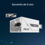 ASUS Prime 750 W Bronze White Edition (certifié 80 Plus Bronze, Alimentation ATX Non modulaire, câble gainé gravé, Double roulem