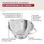 Fackelmann Passoire en Inox avec Anses pour Pâtes et Légumes 24 cm | Égouttage rapide, 24 x 11 cm, Inox, Deux anses faciles à sa