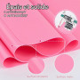 Luxeu Tapis Silicone Rose, 70 * 50cm Tapis de Table pour Résine Coulée, Nail Art Tapis de Table, Lavable et Reutilisable, pour T