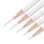 AYBUY Lot de 5 Pinceaux pour Nail Art, Pinceaux Liner de Détail | Pinceau Nail Art Ongles, Pour Gel, Les Lignes Longues, Détails