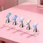 2 Sets Supports à Ongles Magnétiques en Acrylique, 15 Pinceaux pour Ongles, avec 200 Bandes Adhésives Double Face, Porte-Ongles,