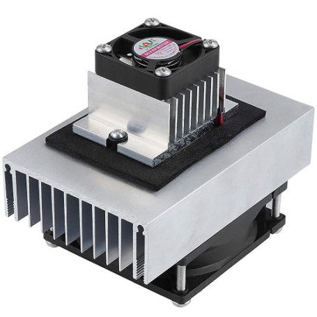 HSEAMALL DIY Thermoelectric Peltier Refroidissement Système Kit,Climatiseur de Réfrigération de Semiconductor Cooler Line Module