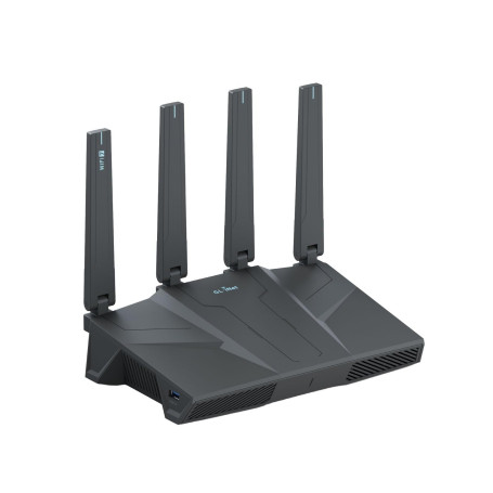 GL.iNet GL-BE6500 Flint 3e Routeur Wi-FI 7 avec VPN pour Maison et Gaming | Wi-Fi 7 BE6500 jusqu'à 6,5 Gbit/s avec MLO et 4K-QAM