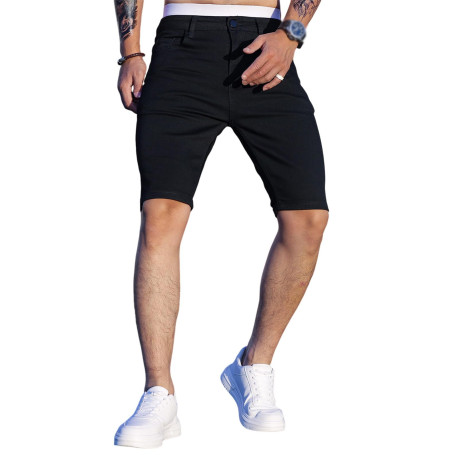 Oanviso Jeans Shorts Homme Pantalon Court en Denim Slim | Été, Bermuda Court, élastique, à Poches, Jogging, Mode, Casual, Street