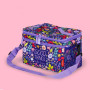 LEGAMI - Sac Isotherme Porte-Repas, Thème Flowers, Sac Repas Isolé, Grande Capacité 7,7 Litres, Bandoulière Réglable, 28 x 17 x 