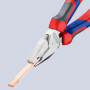 Knipex Pince universelle à forte démultiplication chromée, 02 05 180 | Avec poignées confort 180 mm