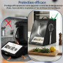 Housse de protection pour Thermomix TM7, Étui de protection étanche à l'eau et à la poussière avec fenêtre transparente, concept