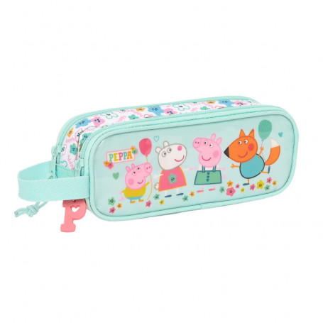 Trousse Fourre-Tout Double Peppa Pig Cosy corner Bleu clair (21 x 8 x 6 cm) 21,99 €