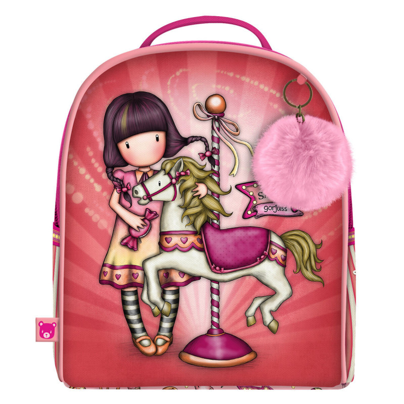 Cartable Gorjuss Carousel Mini Saumon (20 x 22 x 10 cm)