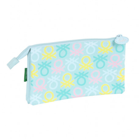 Trousse Fourre-Tout Triple Benetton Fantasy Bleu ciel (22 x 12 x 3 cm) 21,99 €