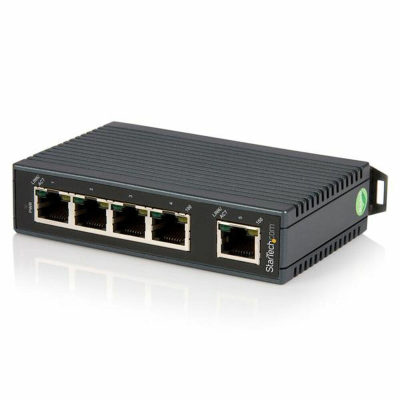 Image secondaire de Startech.com Switch Ethernet industriel non géré à 5 ports - Commutateur réseau 10/100 a montage sur rail DIN