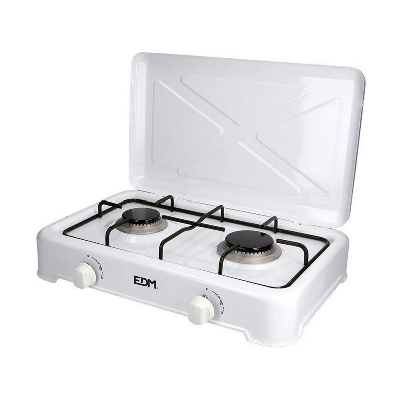 Réchaud à gaz EDM Blanc Métal 46 x 30 x 12 cm