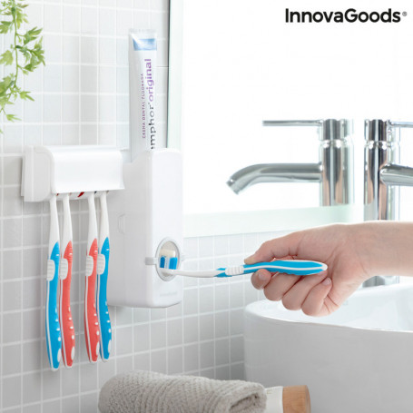 Distributeur de Dentifrice avec Porte Brosse à Dents Diseeth InnovaGoods 19,99 €