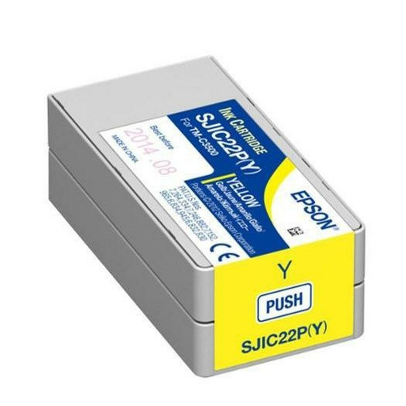 Epson SJIC22P(Y): Cartouche d'encre pour ColorWorks C3500 (jaune)