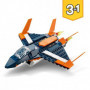 LEGO Creator 31126 L'Avion Supersonique. Jouet 3 en 1 Hélicoptere Bateau Avion 28,99 €