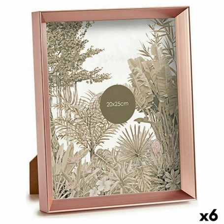 Cadre photo Rose Cuivre Plastique verre (22,3 x 3,5 x 27,3 cm) (6 Unités) 63,99 €