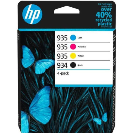HP 934/935 Pack de 4 cartouches d'encre noire. cyan. jaune et magenta authentiqu 89,99 €