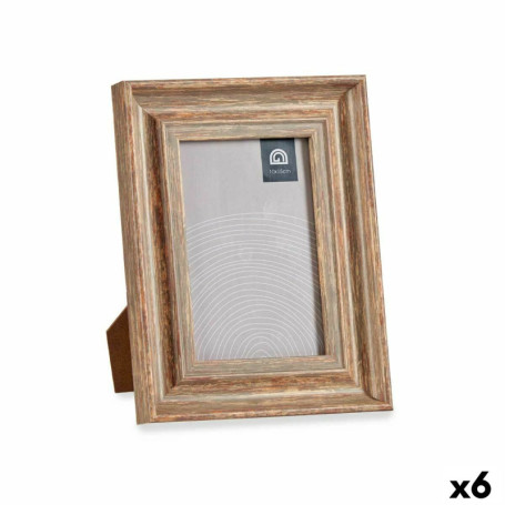Cadre photo Verre Bois Marron Bronze Plastique (16,5 x 2 x 21 cm) (6 Uni 37,99 €