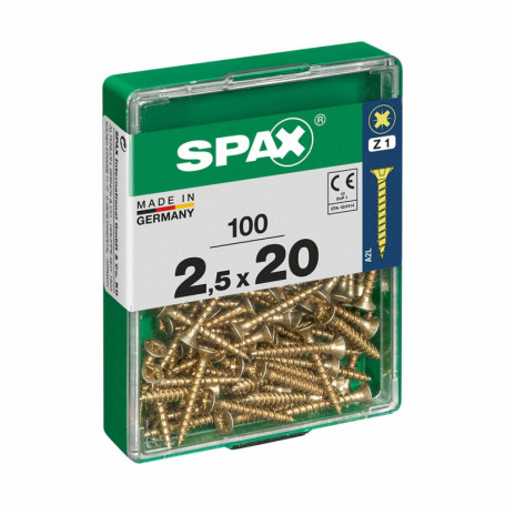 Boîte à vis SPAX Vis à bois Tête plate (2,5 x 20 mm) 15,99 €