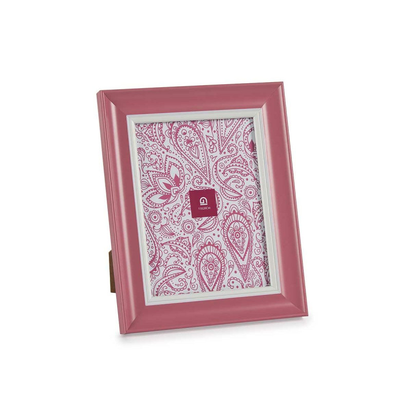 Image secondaire de Cadre photo Verre Rose Plastique (6 Unités) (2 x 26 x 21 cm)