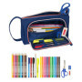 Trousse Scolaire avec Accessoires Kelme Navy blue Orange Blue marine (20 33,99 €